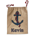 Buoy & Argyle Print Santa Sack - Front (Personalized)