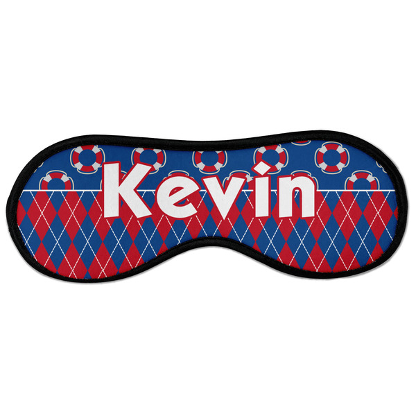 Custom Buoy & Argyle Print Sleeping Eye Masks - Large (Personalized)