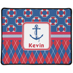 Buoy & Argyle Print Large Gaming Mouse Pad - 12.5" x 10" (Personalized)