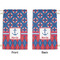 Buoy & Argyle Print Small Laundry Bag - Front & Back View