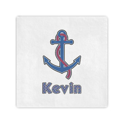 Buoy & Argyle Print Standard Cocktail Napkins (Personalized)