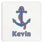 Buoy & Argyle Print Paper Dinner Napkins (Personalized)