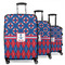 Buoy & Argyle Print Suitcase Set 1 - MAIN