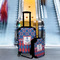 Buoy & Argyle Print Suitcase Set 4 - IN CONTEXT