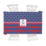 Buoy & Argyle Print Tablecloth - 58"x102" (Personalized)