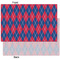 Buoy & Argyle Print Tissue Paper - Heavyweight - XL - Front & Back