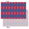 Buoy & Argyle Print Tissue Paper - Lightweight - Small - Front & Back