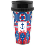 Buoy & Argyle Print Acrylic Travel Mug without Handle (Personalized)