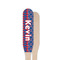 Buoy & Argyle Print Wooden Food Pick - Paddle - Single Sided - Front & Back