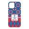 Buoy & Argyle Print iPhone 15 Case - Back