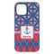 Buoy & Argyle Print iPhone 15 Plus Tough Case - Back