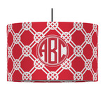 Celtic Knot 12" Drum Pendant Lamp - Fabric (Personalized)