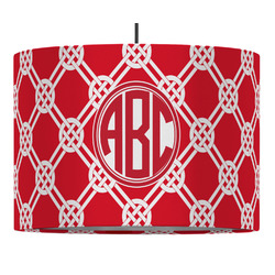 Celtic Knot 16" Drum Pendant Lamp - Fabric (Personalized)