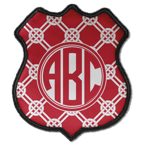 Custom Celtic Knot Iron On Shield Patch C w/ Monogram