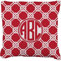 Celtic Knot Faux-Linen Throw Pillow 18" (Personalized)