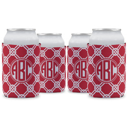 Celtic Knot Can Cooler (12 oz) - Set of 4 w/ Monogram