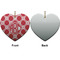 Celtic Knot Ceramic Flat Ornament - Heart Front & Back (APPROVAL)