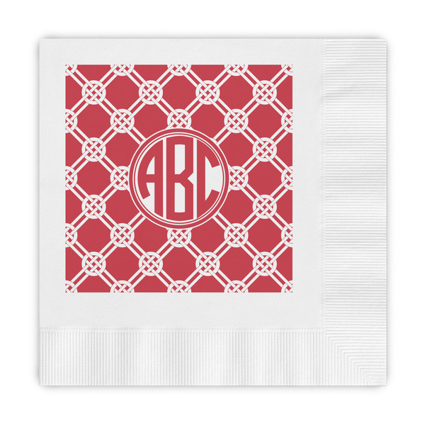 Custom Celtic Knot Embossed Decorative Napkins (Personalized)