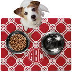 Celtic Knot Dog Food Mat - Medium w/ Monogram