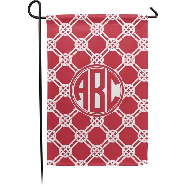 Custom Celtic Knot Small Garden Flag - Double Sided w/ Monograms