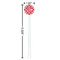 Celtic Knot White Plastic 5.5" Stir Stick - Round - Dimensions