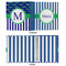 Stripes 3 Ring Binders - Full Wrap - 1" - APPROVAL