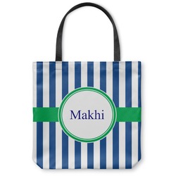 Stripes Canvas Tote Bag (Personalized)