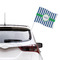 Stripes Car Flag - Large - LIFESTYLE