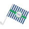 Stripes Car Flag w/ Pole