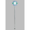 Stripes Clear Plastic 7" Stir Stick - Round - Single Stick