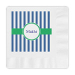 Stripes Embossed Decorative Napkins (Personalized)