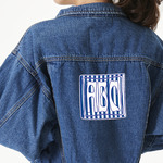 Stripes Twill Iron On Patch - Custom Shape - X-Large (Personalized)