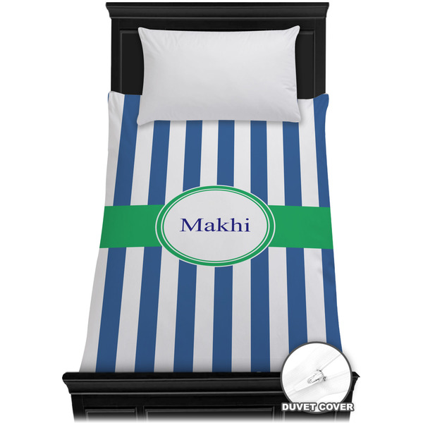 Custom Stripes Duvet Cover - Twin (Personalized)