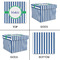 Stripes Gift Boxes with Lid - Canvas Wrapped - XX-Large - Approval