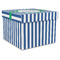 Stripes Gift Boxes with Lid - Canvas Wrapped - XX-Large - Front/Main