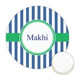 Stripes Printed Cookie Topper - Round (Personalized)