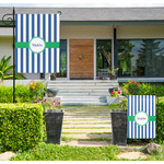 Stripes Large Garden Flag - Single Sided (Personalized)