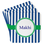 Stripes Paper Coasters w/ Name or Text