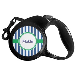 Stripes Retractable Dog Leash - Medium (Personalized)