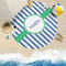 Stripes Round Beach Towel Lifestyle