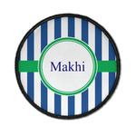 Stripes Iron On Round Patch w/ Name or Text