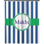 Stripes Extra Long Shower Curtain - 70"x84" (Personalized)