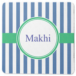 Stripes Square Rubber Backed Coaster (Personalized)