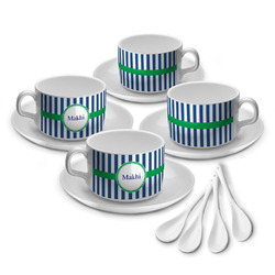 Stripes Tea Cup - Set of 4 (Personalized)