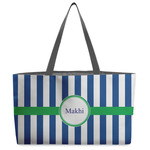 Stripes Beach Totes Bag - w/ Black Handles (Personalized)