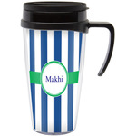 Stripes Acrylic Travel Mug with Handle (Personalized)