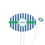 Stripes Oval Stir Sticks (Personalized)