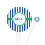 Stripes Round Plastic Stir Sticks (Personalized)