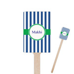 Stripes Rectangle Wooden Stir Sticks (Personalized)