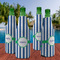 Stripes Zipper Bottle Cooler - Set of 4 - LIFESTYLE